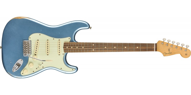 Fender Vintera Road Worn 60s Stratocaster Lake Placid Blue Pau Ferro Front