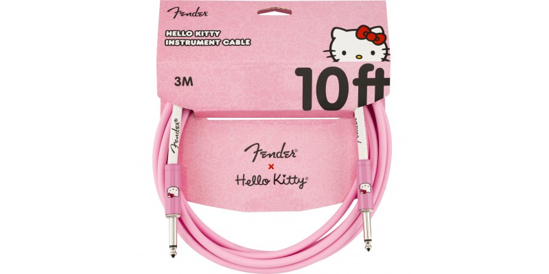 Fender x Hello Kitty 10 Foot Instrument Cable Pink