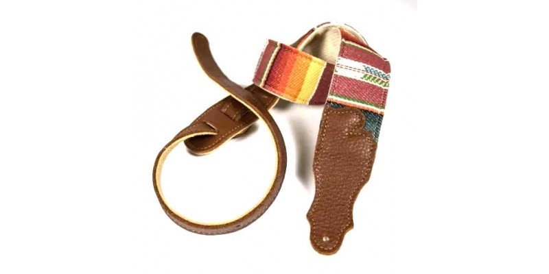 Franklin 2 Saddle Blanket Guitar Strap Caramel 