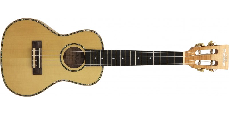 Freshman-UKLMAPLEC-Lono-Series-Concert-Ukulele-Englemann-SpruceFlame-Maple-Front