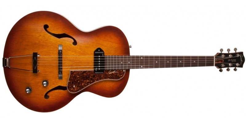 Godin 5th Avenue Kingpin Cognac Burst Front