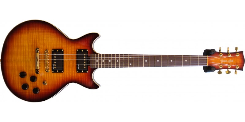Gordon-Smith-GS-Deluxe-Heritage-Mahogany-Cognac-Burst-Gold-Hardware-Front