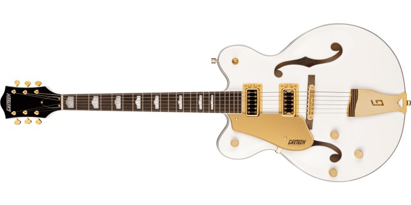 Gretsch G5422GLH Electromatic Classic Double Cut Left Handed Snowcrest White Front