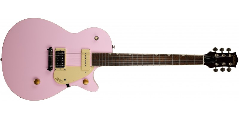 Gretsch G2215-P90 Streamliner Junior Jet Club P90 Shell Pink Front