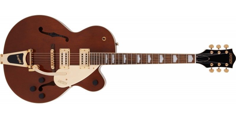 Gretsch G2410TG Streamliner Hollow Body Single-Cut with Bigsby and Gold Hardware Laurel Fingerboard Single Barrel Front