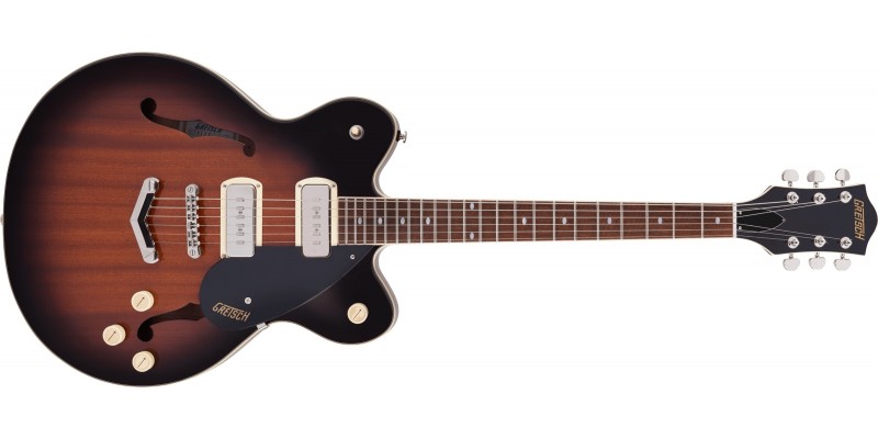 Gretsch G2622-P90 Streamliner Center Block Double-Cut P90 with V-Stoptail Laurel Fingerboard Havana Burst Front