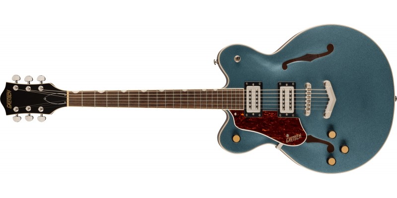Gretsch G2622LH Streamliner Center Block Double-Cut with V-Stoptail Left Handed Gunmetal Front