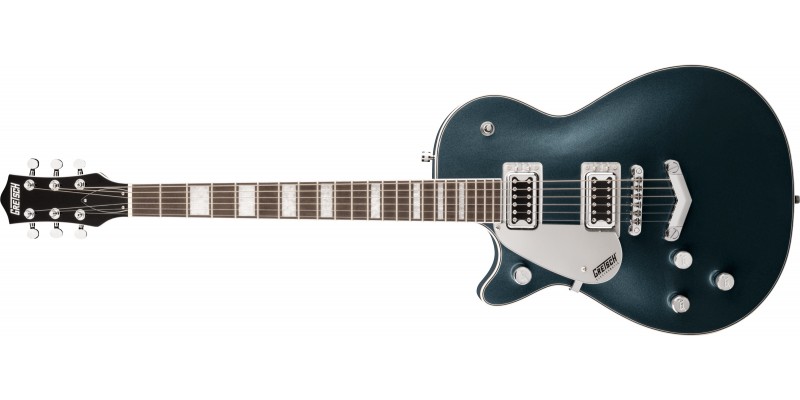 Gretsch G5220LH Electromatic Jet BT Single-Cut With V-Stoptail Left-Handed Jade Grey Metallic Front