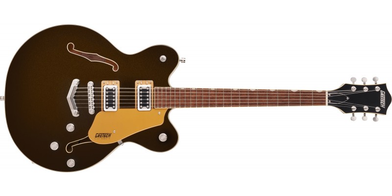 Gretsch G5622 Electromatic Center Block Double-Cut with V-Stoptail Laurel Fingerboard Black Gold Front