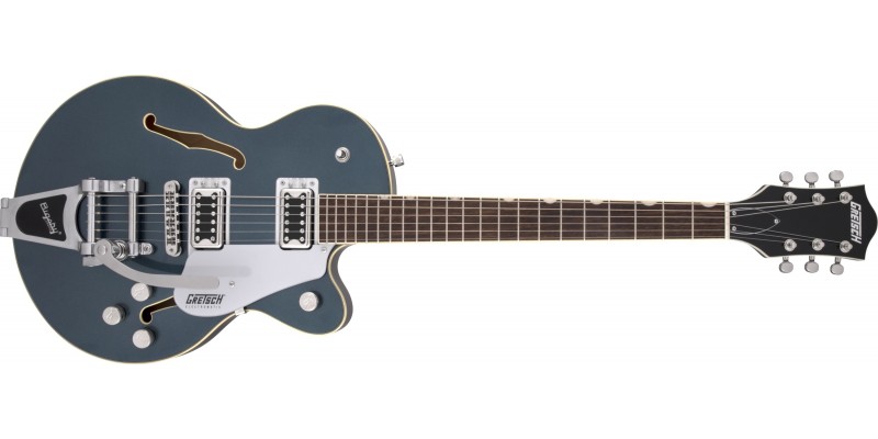 Gretsch G5655T Electromatic Center Block Jr. Single-Cut with Bigsby Jade Grey Metallic Front