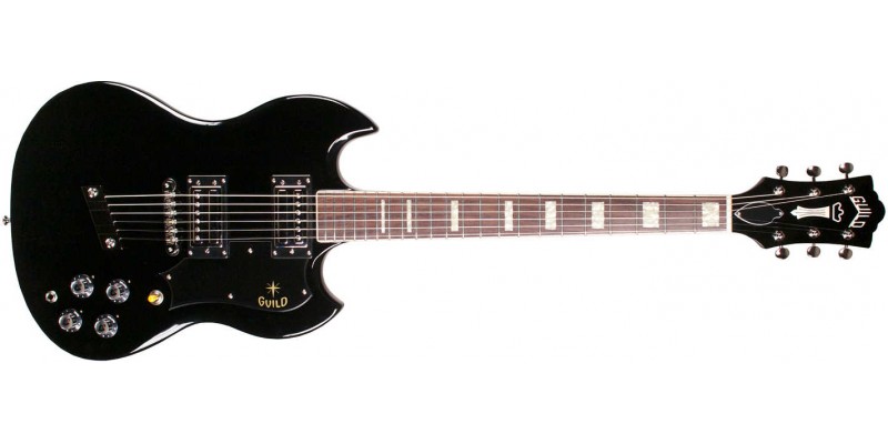 Guild S-100 Polara Black Guitar