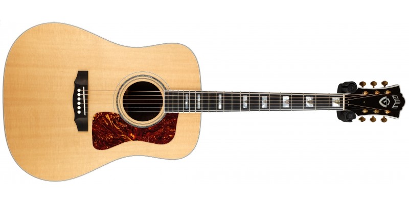 Guild D-55 Dreadnought Acoustic Natural Front