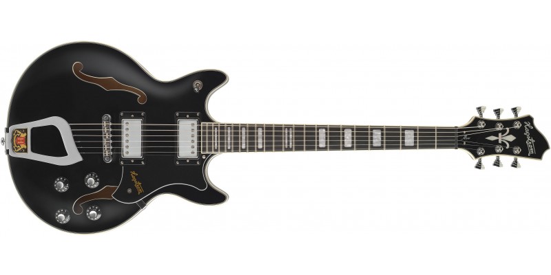 Hagstrom Alvar Black Gloss Front