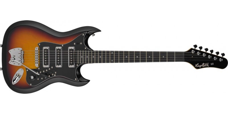Hagstrom H-III Ressue Guitar 3 Tone Sunburst