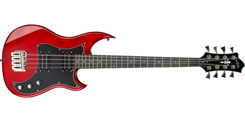 Hagstrom HB-8 Bass Wild Cherry Transparent