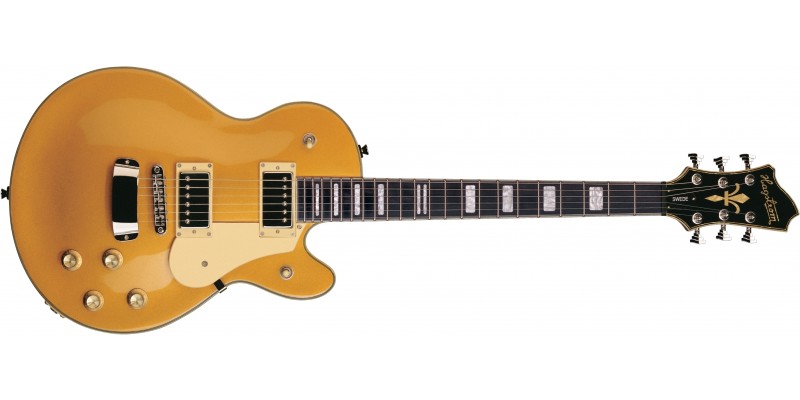 Hagstrom Swede Metallic Gold front