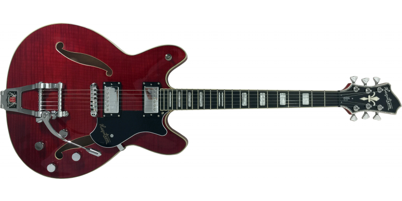 Hagstrom Tremar Viking Deluxe Wild Cherry Transparent