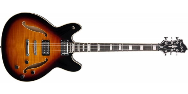 Hagstrom Viking Baritone Deluxe Tobacco Sunburst