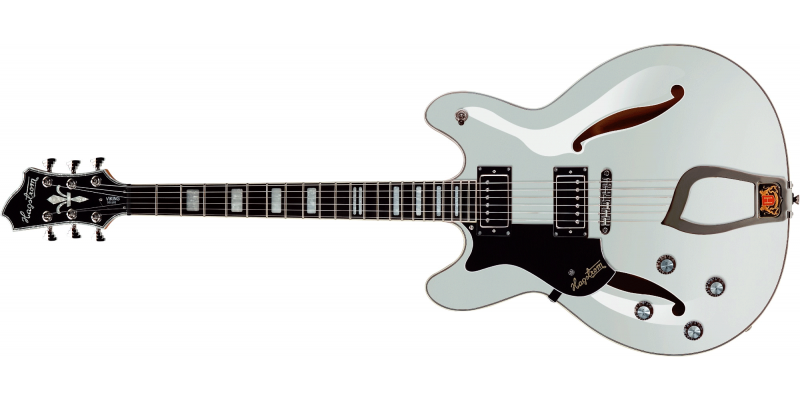 Hagstrom Viking Deluxe Left Handed White