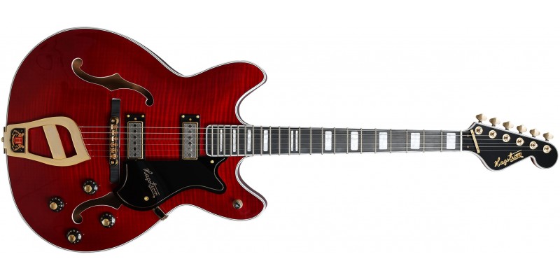 Hagstrom ’67 Viking II Wild Cherry Transparent Front
