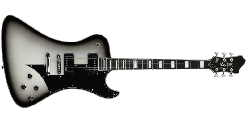 Hagstrom Fantomen Grey Burst with Hard Case (MCM Exclusive) - Front