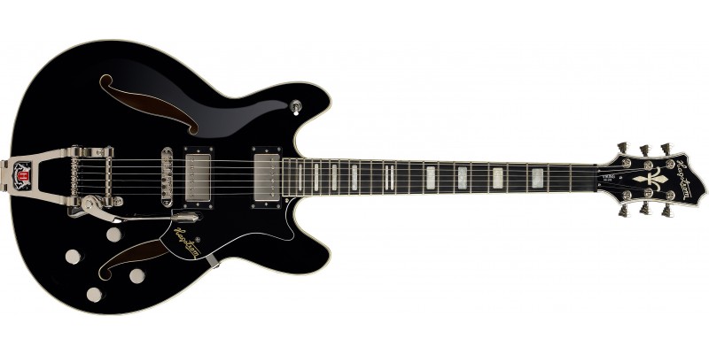 Hagstrom Tremar Viking Deluxe Black