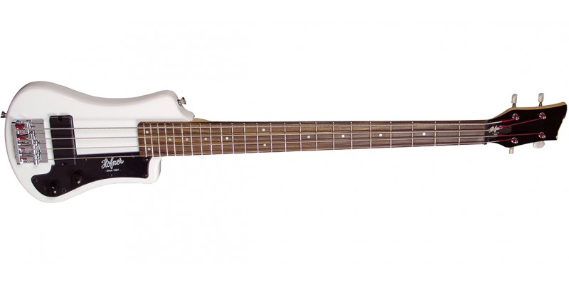 Hofner Shorty Bass White front