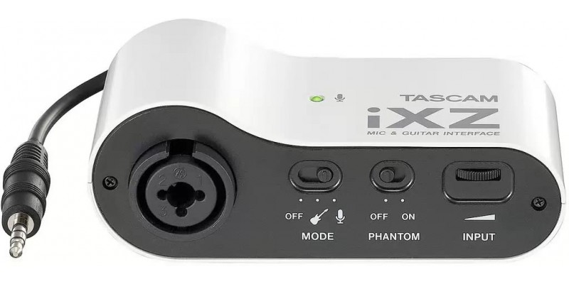 Tascam iXZ Mic & Guitar Interface for Apple iOS Devices