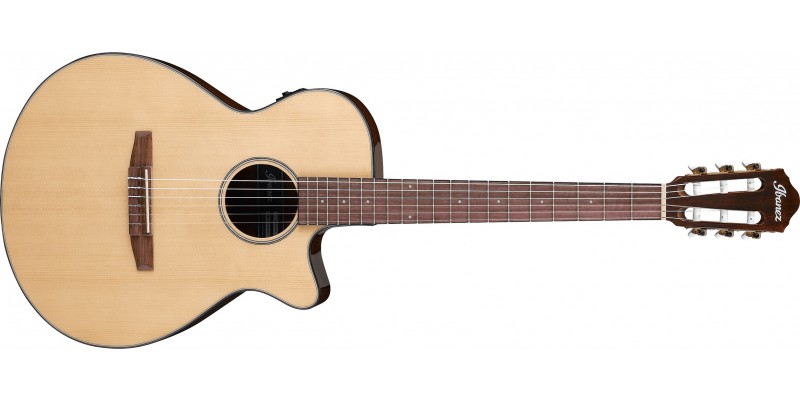 Solid body outlet nylon string guitar