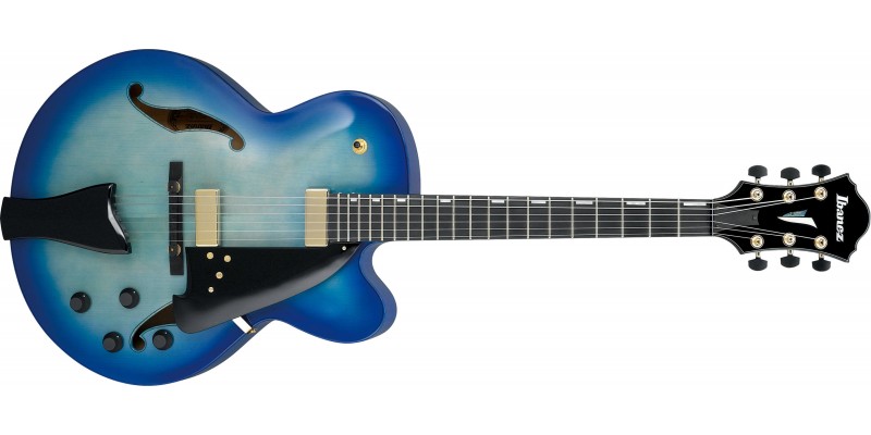 Ibanez AFC155 JBB Jet Blue Burst Contemporary Archtop Guitar