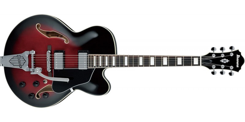 Ibanez AFS75T-TRS Artcore Transparent Red Sunburst Semi