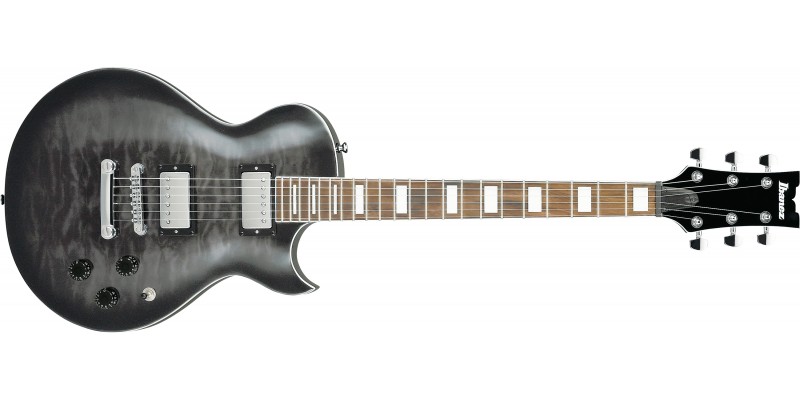 Ibanez-ART120QA-TKS-Quilted-Maple-Transparent-Black-Sunburst-Front
