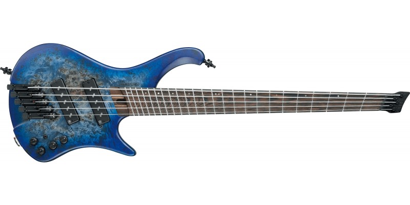 Ibanez EHB1505MS 5-String Multi-Scale Headless Bass Pacific Blue Burst Flat Front