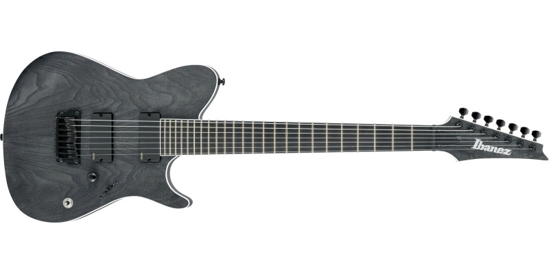 Ibanez FRIX7FEAH Iron Label Charcoal Stained Flat Front
