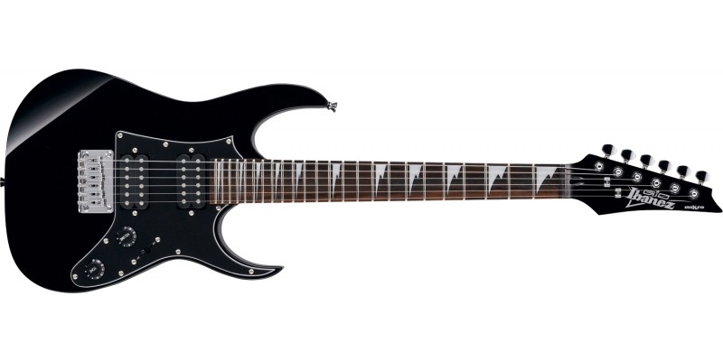 Ibanez-GRGM21-BKN-Black-Night-Front