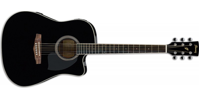 Ibanez PF15ECE-BK Black Acoustic Guitar