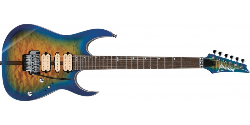 Ibanez Premium RG6PFGMLTD Geyser Blue Burst Limited Edition 2018 Front