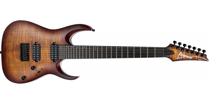 Ibanez RGA742FM Dragon Eye Burst Flat 2018 Front