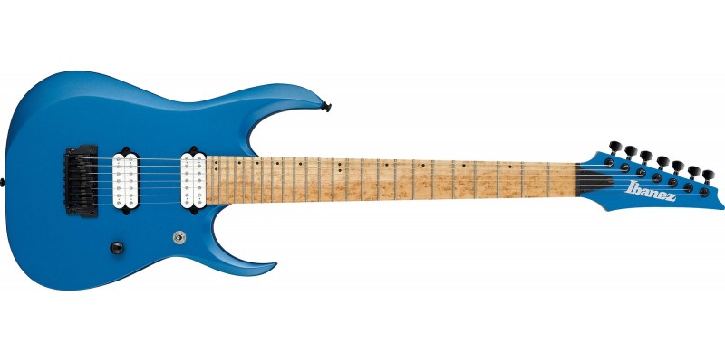 Ibanez-RGDIR7M-Laser-Blue-Matte-Front