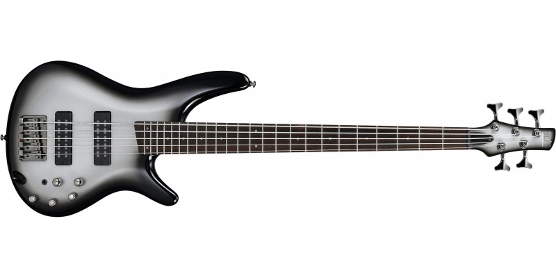 Ibanez-SR305E-Metallic-Silver-Sunburst-Front