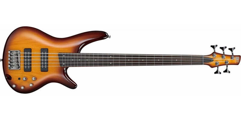 Ibanez SR375EF 5-String Fretless Bass Limited Edition Brown Burst 2018 Front
