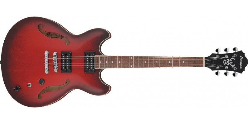 Ibanez AS53 Sunburst Red Flat Front