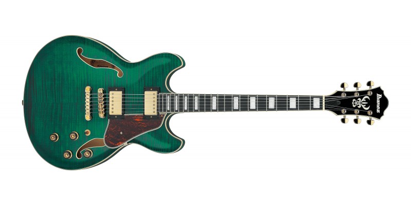Ibanez AS93FM Artcore Expressionist Transparent Moss Green