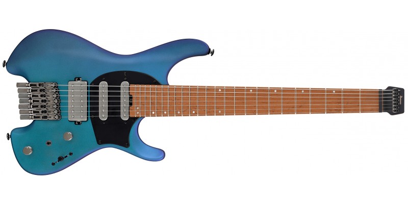 Ibanez Q547 Headless 7 String Blue Chameleon Metallic Matte Guitar
