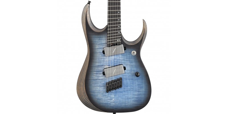 Ibanez RGDIM6FM Iron Label Cerulean Blue Burst Flat 2018 ...