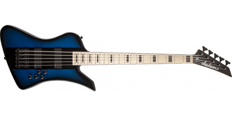 Jackson David Ellefson Bass Kelly Bird V Blue Burst