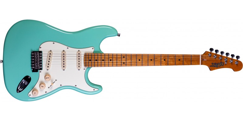 Electric guitar top seafoam green