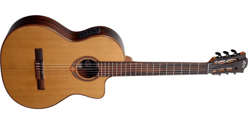 LAG OC118CE Occitania 118 Electro-Classical Guitar Front