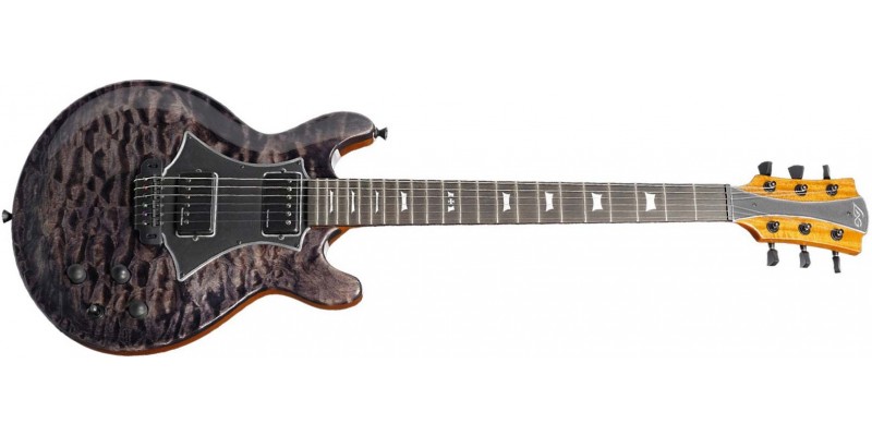 LAG Roxane R3000 SD1 Black See Thru Guitar