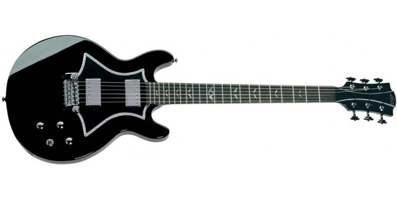 LAG RR1500 Roxane Racing Black Guitar